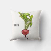 大根イラストレーション クッション (裏面)