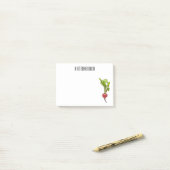 大根イラストレーション ポストイット (デスク上)