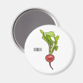 大根イラストレーション マグネット (正面/裏面)