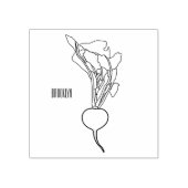 大根イラストレーション ラバースタンプ (インプリント)