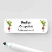 大根イラストレーション 名札 (インサイチュ)