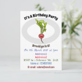 大根イラストレーション 招待状 (スタンド正面)