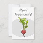 大根イラストレーション 招待状 (裏面)