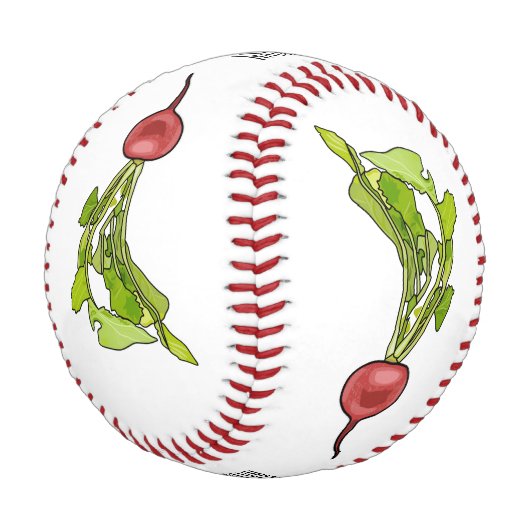 大根イラストレーション 野球ボール (アングル)