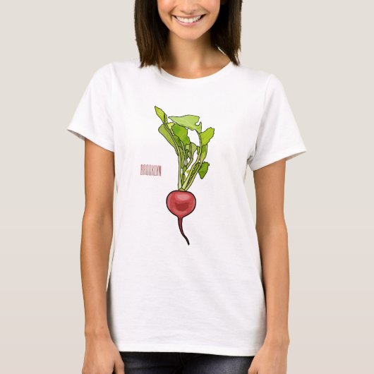 大根イラストレーション Tシャツ (正面)