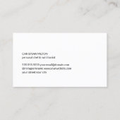 大根エレガント写真パーソナルシェフケータリング 名刺 (裏面)