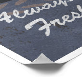 大根オーガニックポスター ポスター (角)