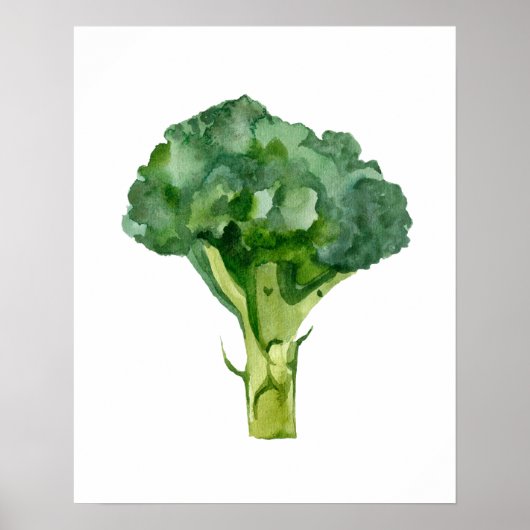 大根オーガニック水色 ポスター (正面)