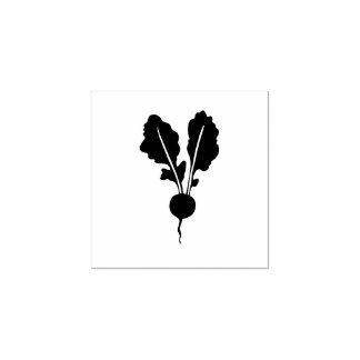 大根ガーデニング素朴野菜リノカットスタイル ラバースタンプ