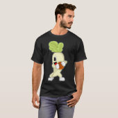 大根バスケットボール選手バスケットボール Tシャツ (正面フル)
