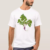 大根園芸植物アート Tシャツ (正面)
