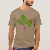 大根園芸植物自然術 Tシャツ (正面)