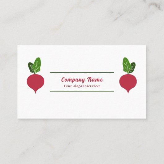 大根野菜名刺 名刺 (裏面)