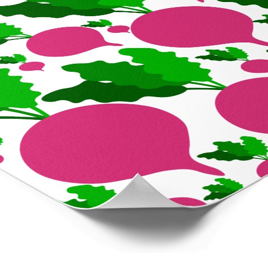 大根野菜 ポスター (角)