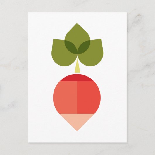 大根 ポストカード (正面)