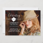 大業績卒業写真の発表 招待状 (正面)