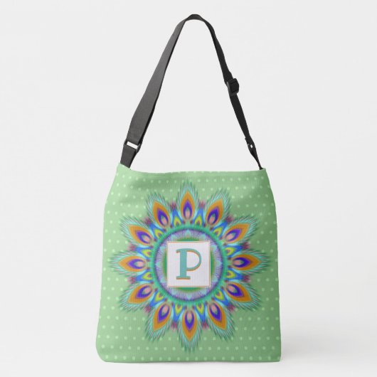 大横カスタム体トートバサイケデリックッグ クロスボディバッグ (裏面)