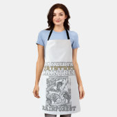 大樹の雨林 エプロン (着用した状態)