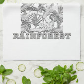 大樹の雨林 キッチンタオル (折り畳み)