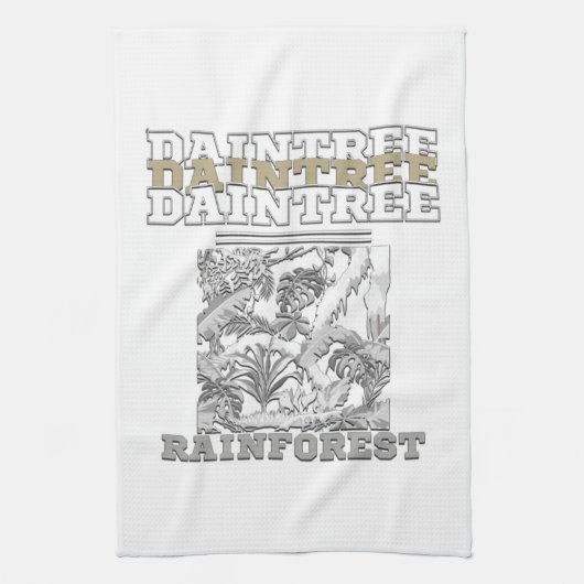 大樹の雨林 キッチンタオル (縦)