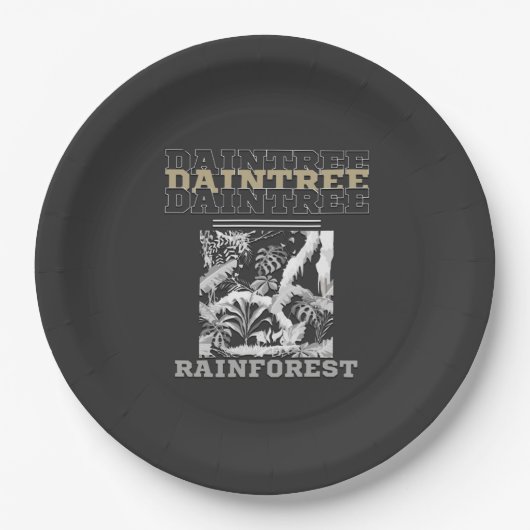 大樹の雨林 ペーパープレート (正面)