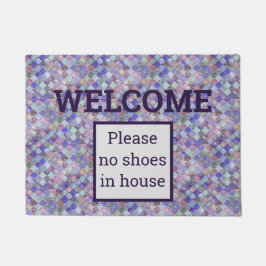 大歓迎で靴を脱いで下さい ドアマット