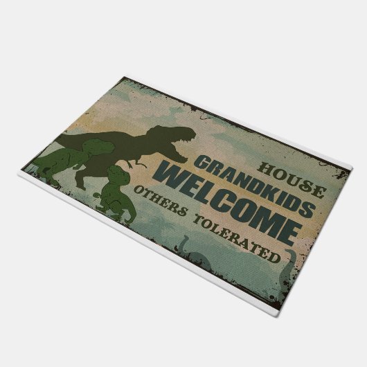 大歓迎の家の孫 ドアマット (アングル)