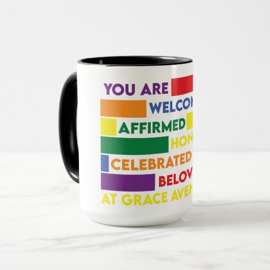 大歓迎 マグカップ (正面左)