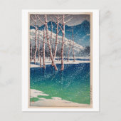 大正池（たいしょういけ） , カミコチの池 , 巴水・川瀬 ポストカード (正面)