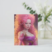 大毛女性はがき ポストカード (スタンド正面)