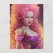 大毛女性はがき ポストカード (正面)