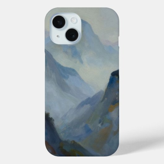 大気の霧と日差しが当たる山頂の研究 Case-Mate iPhoneケース (裏面)