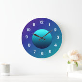大気アクアブルームーンウォールクロック ラージ壁時計 (ホーム)