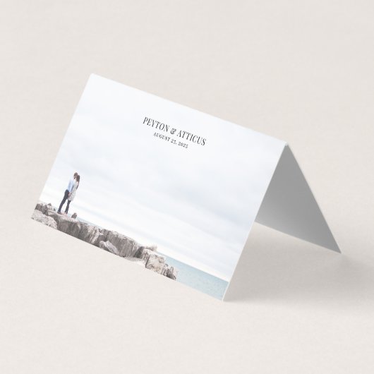 大気フォト空白の宇宙イベント座席表 名刺 (正面)