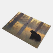 大気ブラックベア ドアマット (アングル)