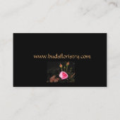 大気ローズバッド>プロフェッショナルフローリストカード 名刺 (裏面)