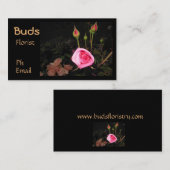 大気ローズバッド>プロフェッショナルフローリストカード 名刺 (正面/裏面)