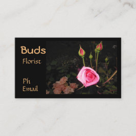 大気ローズバッド>プロフェッショナルフローリストカード 名刺