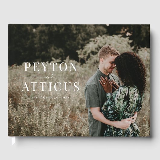 大気婚約結婚写真 ゲストブック (正面)