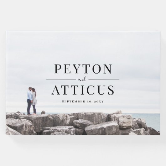 大気婚約結婚写真 ゲストブック (正面)