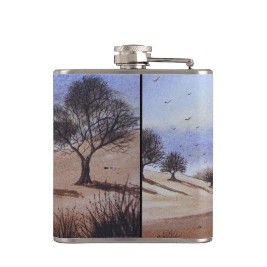 大気景気の秋景  フラスク (裏面)