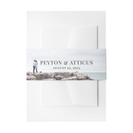 大気景観写真結婚のBellyband 招待状ベリーバンド