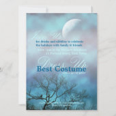 大気的なムードのハロウィンパーティー招待状 招待状 (裏面)