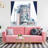 大気蒸気エンジン キャンバスプリント (インサイチュ (リビング))