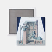 大気蒸気エンジン マグネット (正面/裏面)