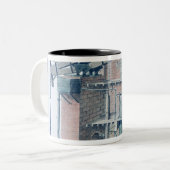 大気蒸気機関 ツートーンマグカップ (正面左)