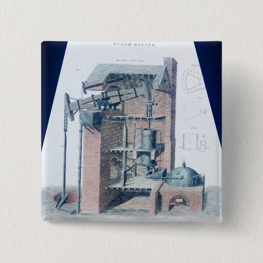 大気蒸気機関 缶バッジ (正面)