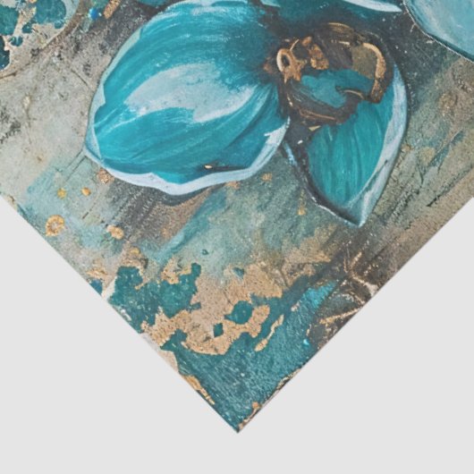 大水エレガント色花模様&クレーンのデコパージュ 薄葉紙 (詳細)