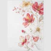 大水彩ワイルドフラワーブーケデコページ 薄葉紙 (正面)