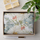 大水彩ワイルドフラワーブーケデコページ 薄葉紙 (ギフト)